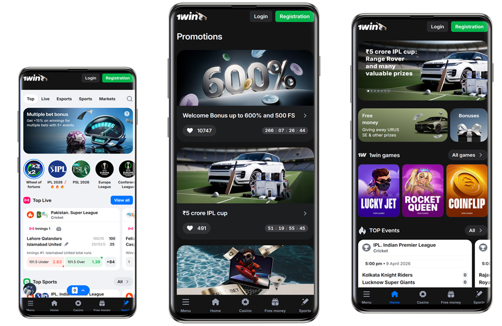 1win Mobile App in India